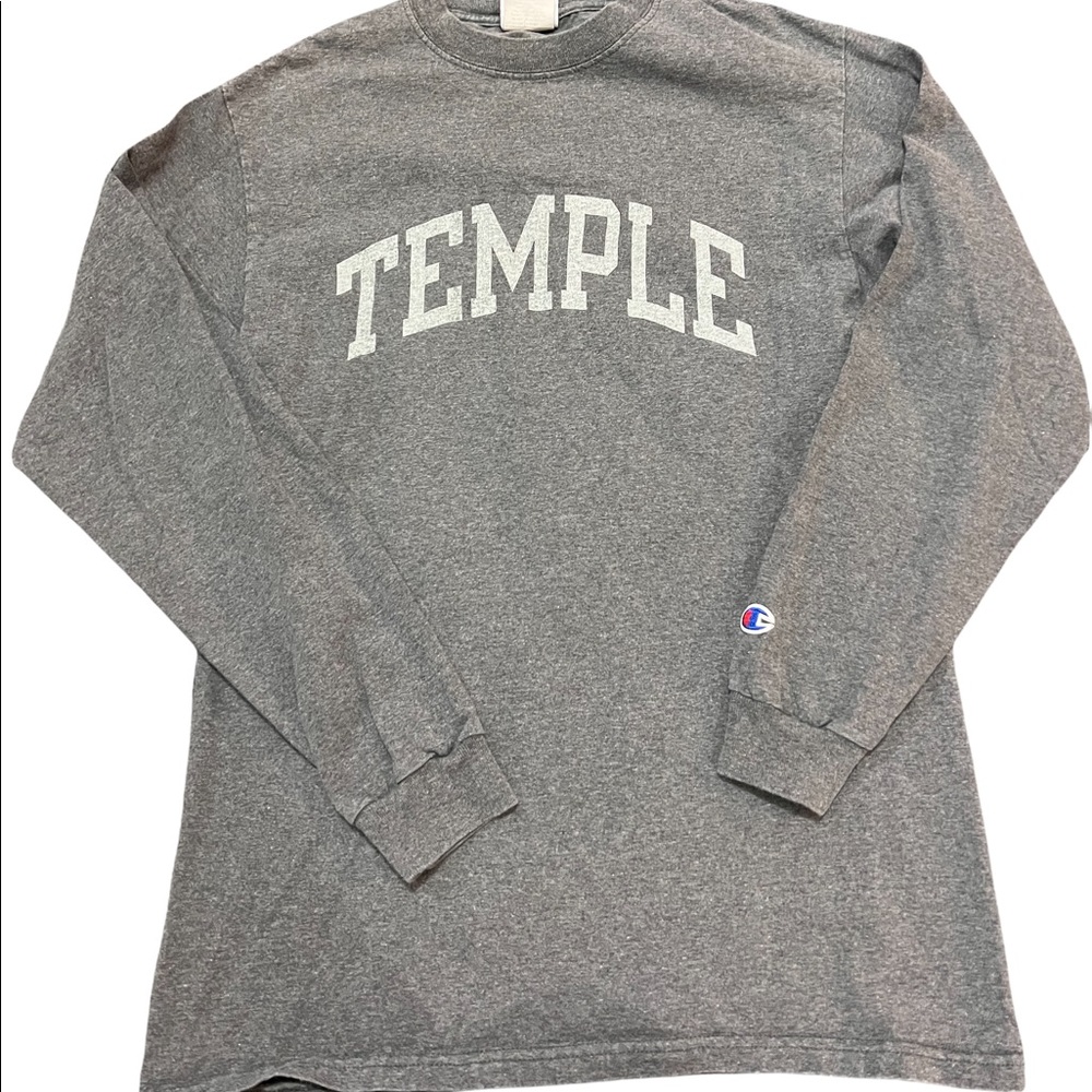 Vintage Temple Champion Long Sleeve T Shirt Size M